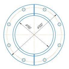 Кольцо прижимное нижнего уплотнения Г -35764 (насос СДВ2700-26,5) - Изготовление запасных частей и промышленных насосов